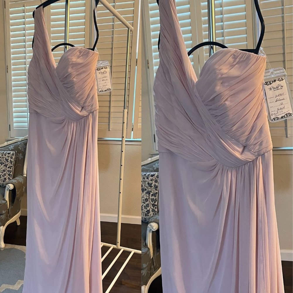 Blush Pink Prom/Bridesmaid full length Dress